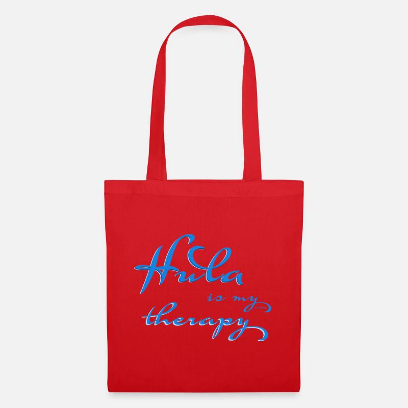 Hula is my therapy - Stoffbeutel - Rot