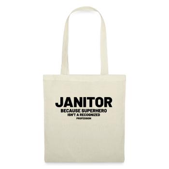 Janitor - Because superhero is not a recognized - Tote Bag - red - Front