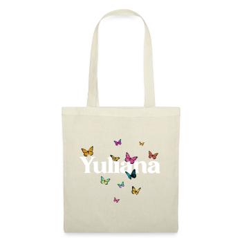 Beautiful girl's name with butterflies YULIANA - Tote Bag - red - Front
