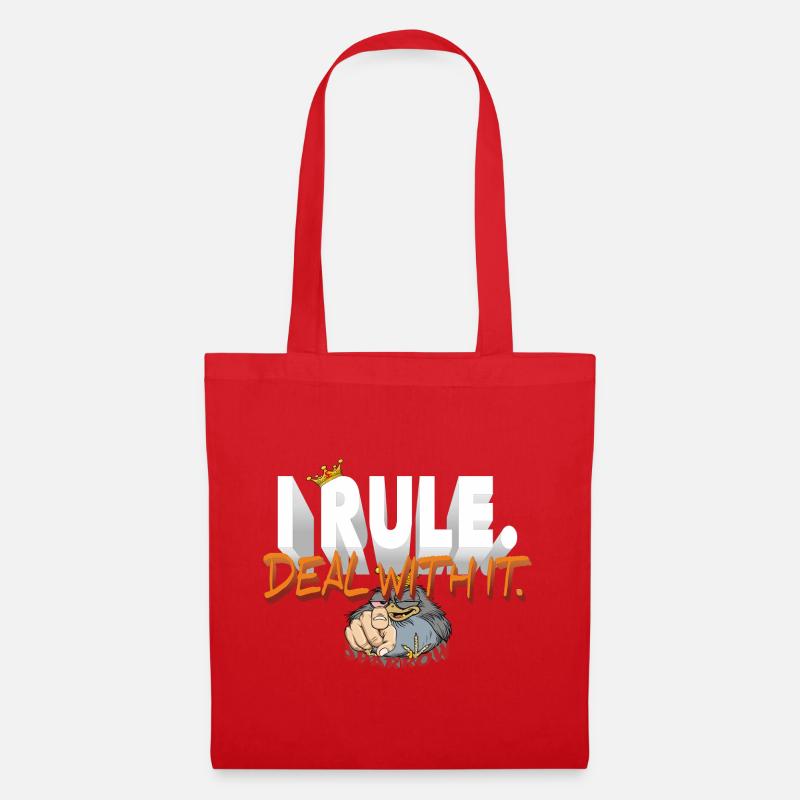 I_RULE - Tote Bag - red