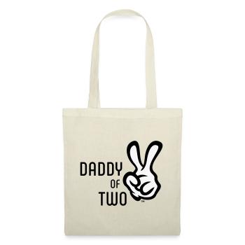 Daddy Of Two (Daddy / Father / Victory / POS 2C) - Tote Bag - red - Front