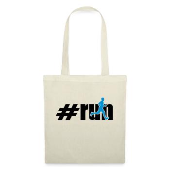 run man 2 colours - Sac en tissu - rouge - Devant
