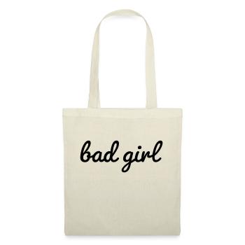 Bad girl - rebellisches Mädchen - Stoffbeutel - Rot - Vorne