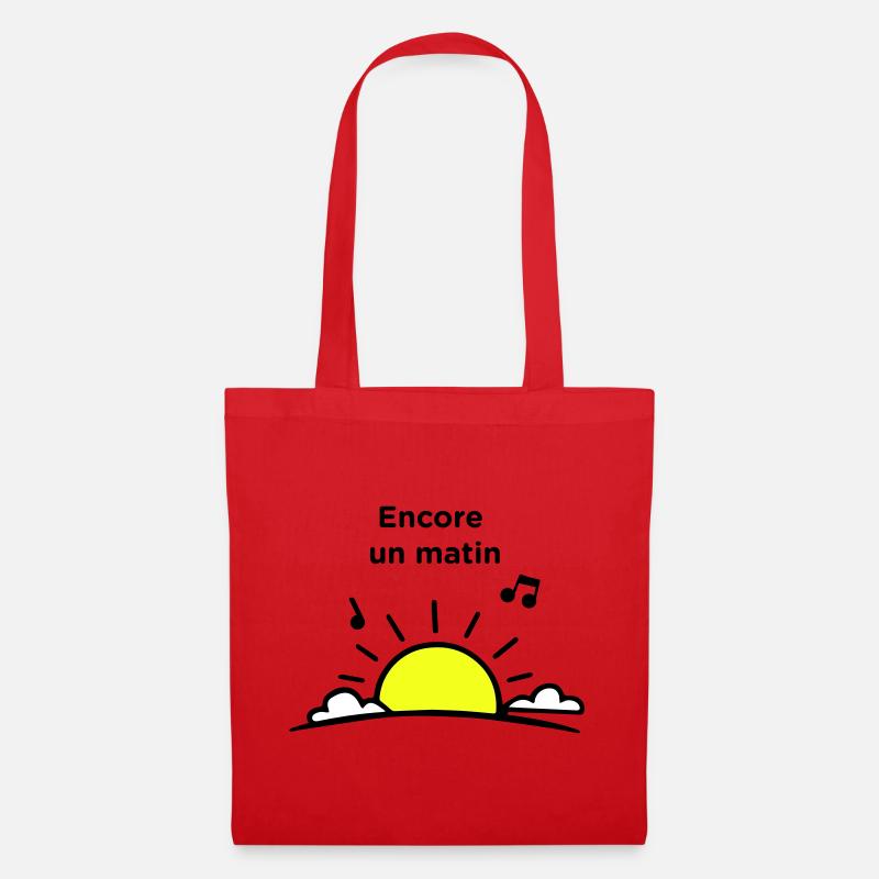 Encore un matin - Sac en tissu - rouge