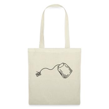 sachet de thé sachet de verre - Sac en tissu - rouge - Devant