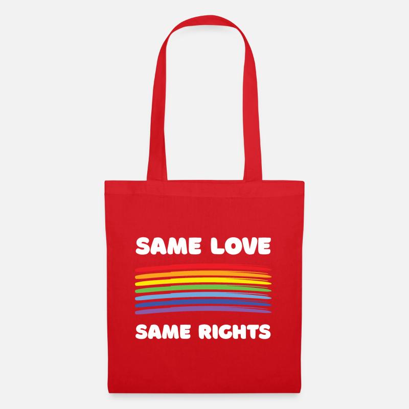 LGBTQ+ Pride Month - Same Love. Same Rights. - Tote Bag - red