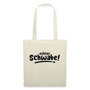 Echter Schwabe! - Stoffbeutel - Rot - Vorne