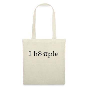 Je déteste les gens qui disent de l’humour pi maths - Sac en tissu - rouge - Devant