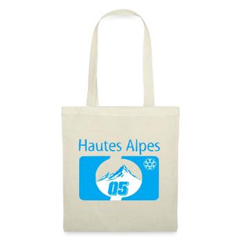 Montagnes et Flocon Hiver Hautes Alpes - Sac en tissu - rouge - Devant