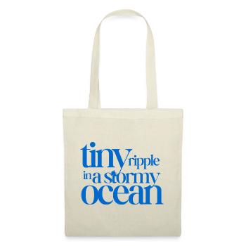 Tiny ripple in a stormy ocean - Tote Bag - red - Front
