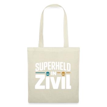 Superheld In Zivil Superhero Superhelden Kostüm - Stoffbeutel - Rot - Vorne