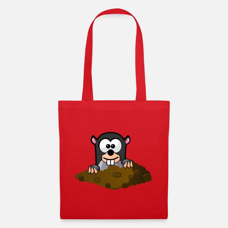 style comique Mole - Sac en tissu - rouge