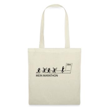 Mein Marathon - Marathon Design - City #Marathon - Stoffbeutel - Rot - Vorne
