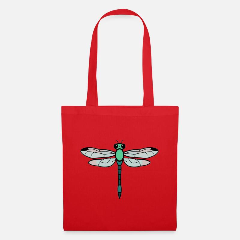 Dragonfly - Tote Bag - red