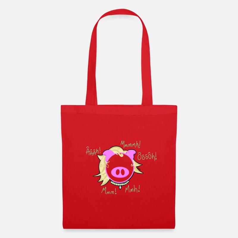 Pig Glam' Explosion - Stoffbeutel - Rot