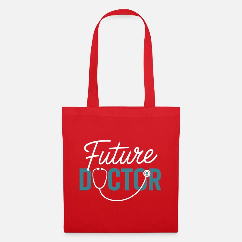 Future conception du stéthoscope Doctor - Sac en tissu - rouge