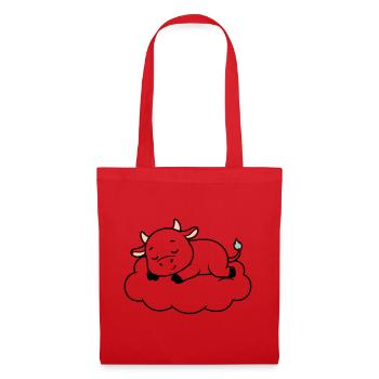 Sleeping Cow Cloud Dream Baby - Tote Bag - red - Front