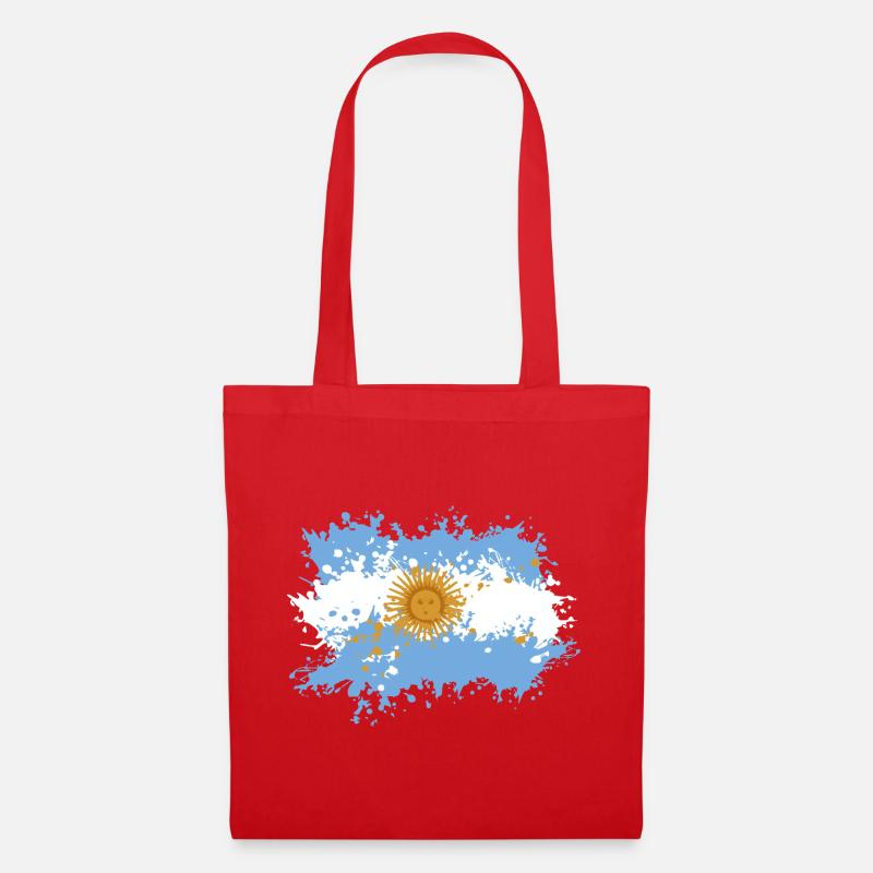 Éclaboussure du drapeau argentin - Sac en tissu - rouge
