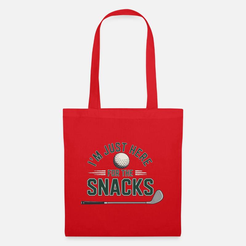 I'm here for snacks only - Tote Bag - red
