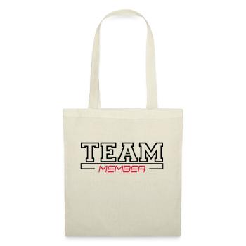 team member - Stoffbeutel - Rot - Vorne