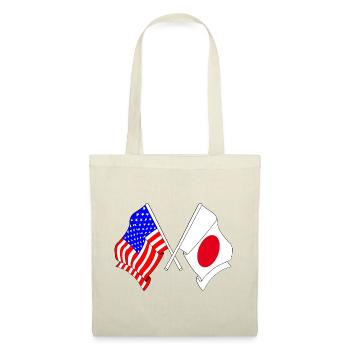 Flag of the United States USA and Flag Japan - Tote Bag - red - Front