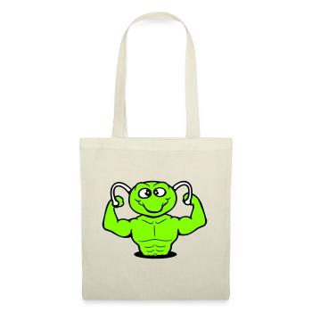 Caterpillar Bodybuilder Muscle Building Strong Fitness Gym - Tote Bag - red - Front