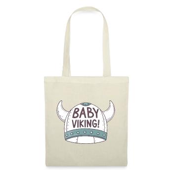 Baby Wikinger Helm illustriert - Stoffbeutel - Rot - Vorne