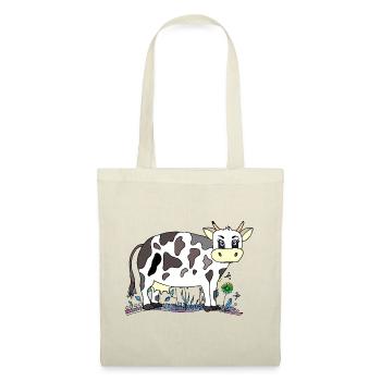 Cow - Tote Bag - red - Front