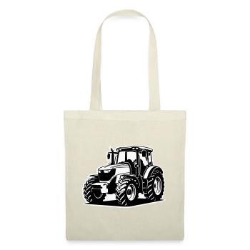 Tracteur / Tracteur / Tracteur (2 couleurs) - Sac en tissu - rouge - Devant