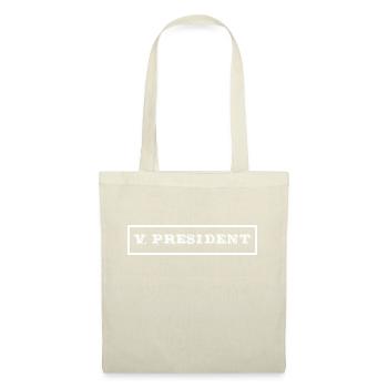 V President in Privatem Club Freundeclub Biker - Stoffbeutel - Rot - Vorne