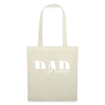Dad of three childs - Papa - Tote Bag - red - Front