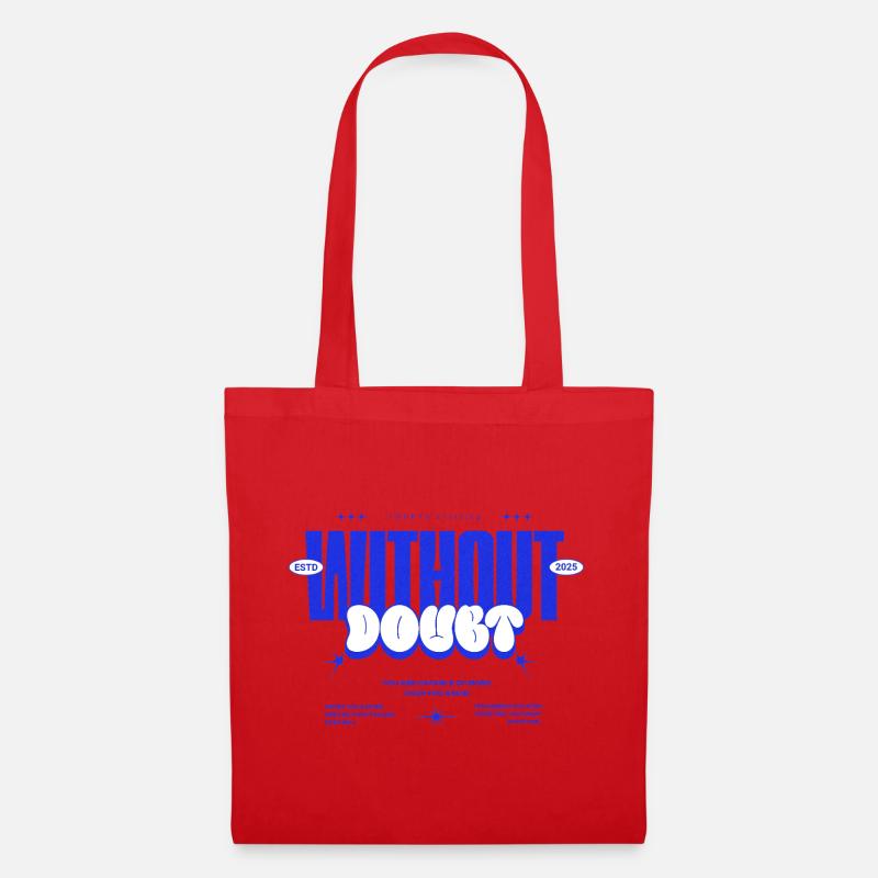 WITHOUT DOUBT – You Can Do More Design - Tote Bag - red