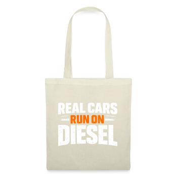 Real Cars Run on Diesel - Tote Bag - red - Front
