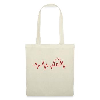 Maison de maison puls cadeau maître d’ouvrage - Sac en tissu - rouge - Devant