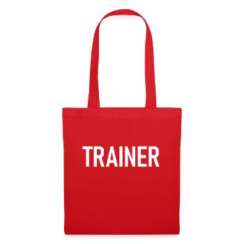 Trainer Coach Sport Training - Stoffbeutel - Rot - Vorne