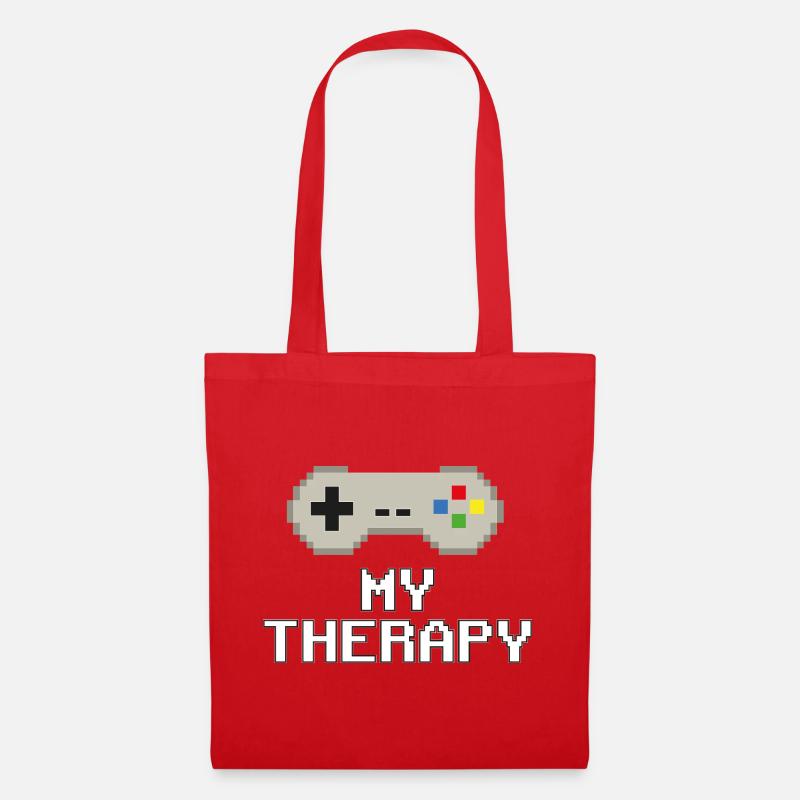 My Therapy – Pixel Power - Tote Bag - red