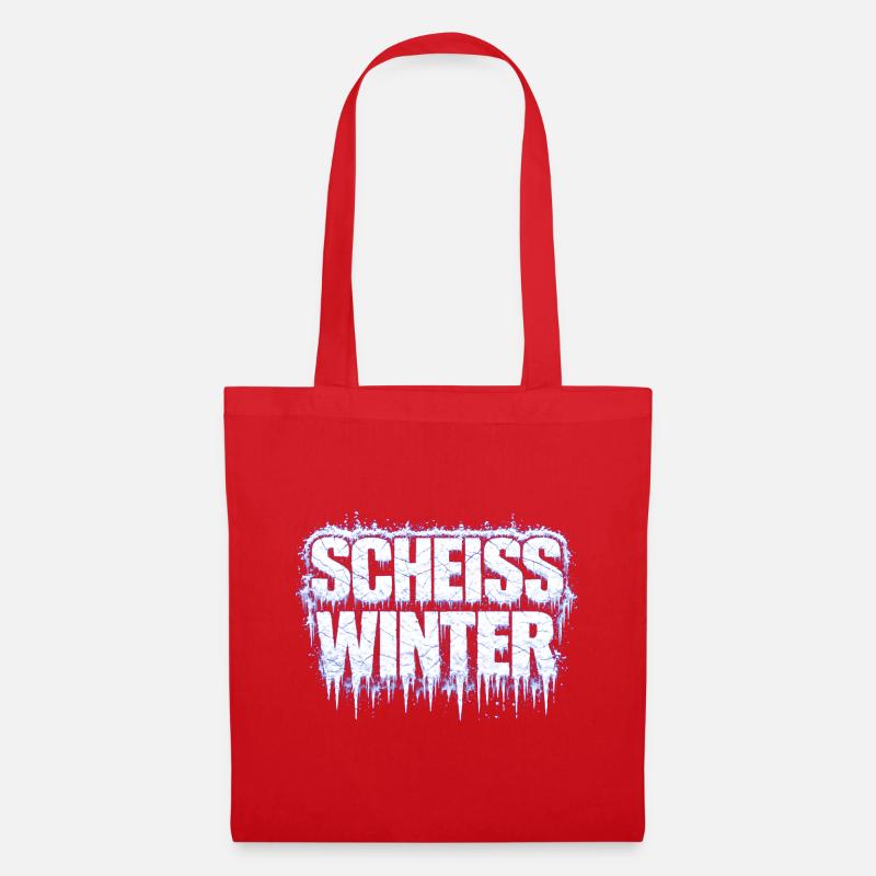 Scheiß_Winter - Stoffbeutel - Rot