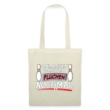 Course, lancer, jurer, lancer encore - Sac en tissu - rouge - Devant
