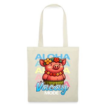 Aloha Vacay Schwein - Stoffbeutel - Rot - Vorne