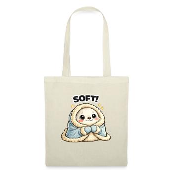 Cuddly mascot in winter coat - Tote Bag - red - Front
