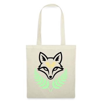 Fox Fern Pastel Woodland Logo - Tote Bag - red - Front