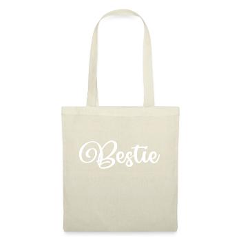 Bestie beste Freundin Freunde fürs Leben Zuneigung - Stoffbeutel - Natur - Vorne