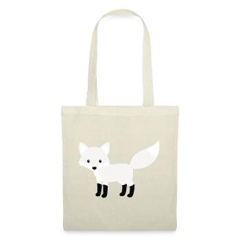 Cute Snow Polar Fox Minimalist Style - Tote Bag - red - Front