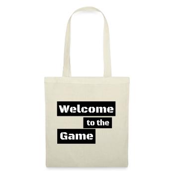 WELCOME TO THE GAME – Minimal Gamer Statement - Tote Bag - red - Front