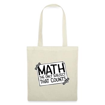Les mathématiques La seule matière qui compte Nerd Mathe Logo - Sac en tissu - rouge - Devant