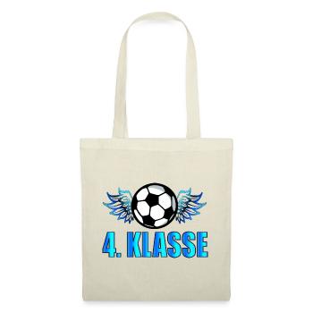 4. Klasse Hobby Fußball - VIERTKLÄSSLER - Stoffbeutel - Rot - Vorne