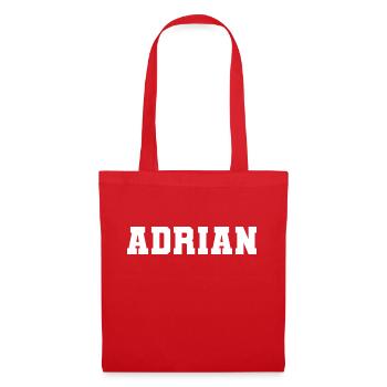 Name - Adrian - Tote Bag - red - Front