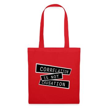 Correlation Is Not Causation Nerd Science - Tote Bag - red - Front