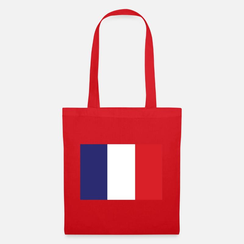 Frankreich Flagge - Stoffbeutel - Rot