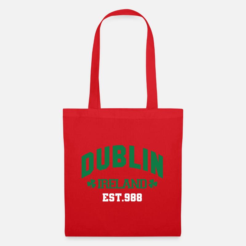 Dublin - Irland - Stoffbeutel - Rot